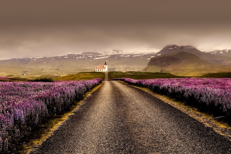 Iceland summer church